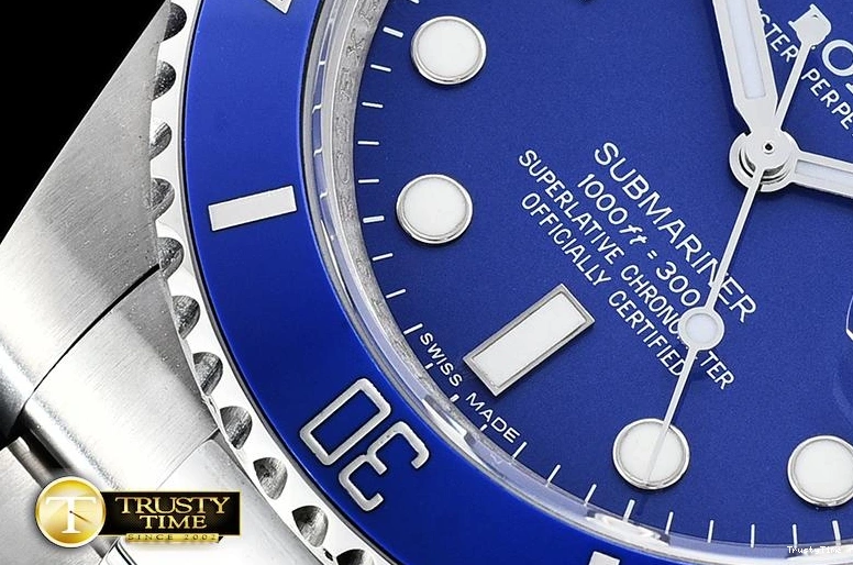 0925 HighQuality ROLSUB0257 – Submariner 116619LN SS SS Blue JF Asia 1031